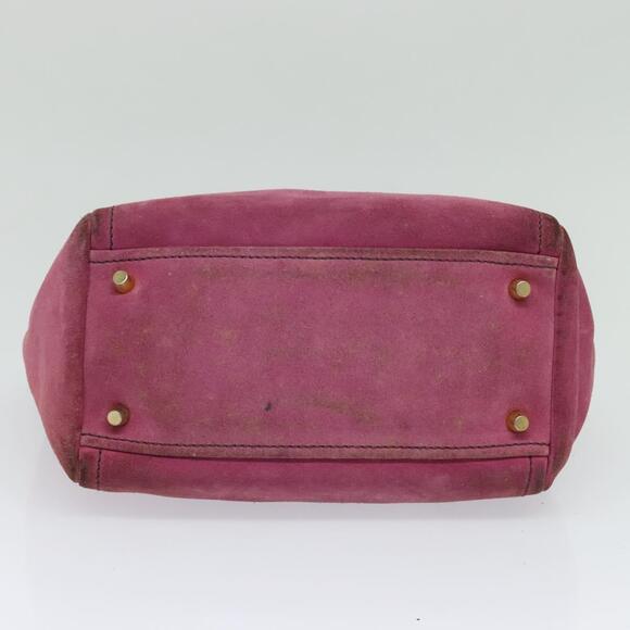 PRADA Hand Bag Suede Pink - Picture 9 of 9